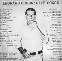 Leonard Cohen : Live Songs
